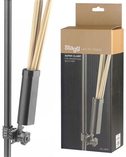 [SCL-DSH2] Porte-baguettes, plusieurs paires, avec pince