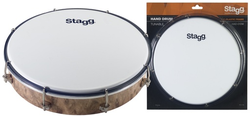 [HAD-010W] Tambour à main accordable en plastique 10"