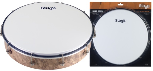 [HAD-012W] Tambour à main accordable en plastique 12"