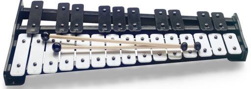 [BELL-SET 25B] Métallophone de 25 lames, avec housse