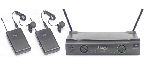 [SUW 50 LL EG EU] Système de micros-cravates sans fil UHF true diversity 2 canaux