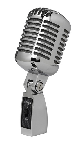 [SDM100 CR] Microphone dynamique cardioïde de style vintage, modèle professionnel, cellule DC04