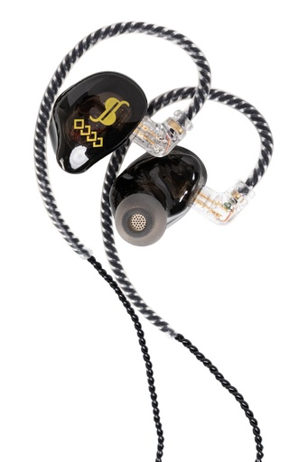[SPM-435 GD] Ecouteurs haute résolution, 4 transducteurs, à isolation acoustique. Édition spéciale Or/Noir.