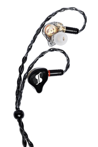 [SPM-PRO BK] Moniteurs de scène intra-auriculaires haute qualité à transducteurs hybrides premium
