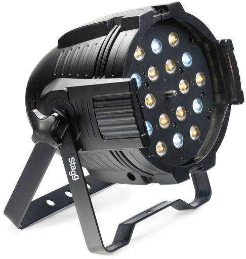 [SLI KINGPAR6Z-0] Projecteur à LED, 18 x 3W LED blanches, 6 froides et 12 chaudes
