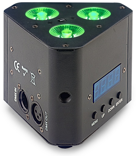[SLI-TRUSS34-2] Wash triangulaire équipé de 3 LED RGBW (4 en 1) de 4 watts