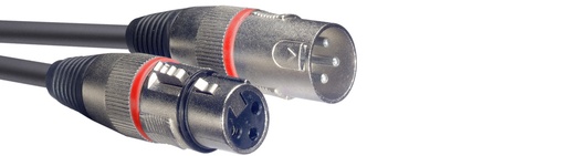 [SMC6 RD] Câble de microphone XLR/XLR (m/f), 6 m, anneau rouge