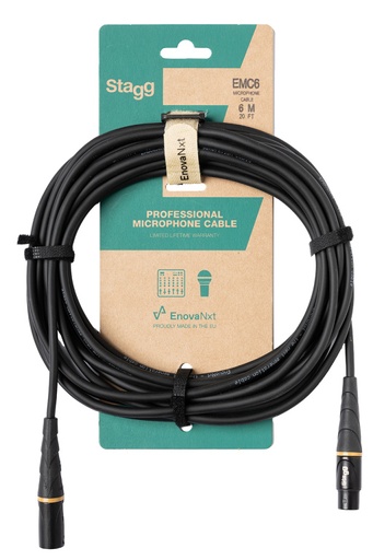 [EMC6] Câble microphone, XLR/XLR (m/f), 6 m (20'), série E