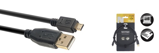 [NCC1,5UAUCA] Câble USB 2.0, Série N - micro USB A mâle / USB A mâle