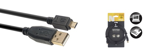 [NCC3UAUCA] Câble USB 2.0, Série N - micro USB A mâle / USB A mâle