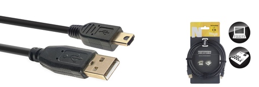[NCC5UAUNA] Câble USB 2.0, Série N - mini USB A mâle / USB A mâle