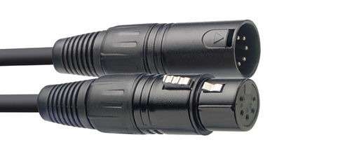 [SDX3-5] Câble DMX, XLR/XLR (m/f) (5 broches), 3 m