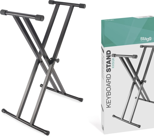 [KXSQ6] Support en" X" pour clavier, double embase - Soudé