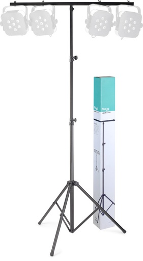 [LIS-0822BK] Support d'éclairage à hauteur réglable, avec embase pliable