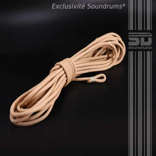 [Corde-Beige] Cordage de tambour haut de gamme - Beige (naturel)