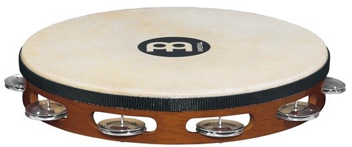 [TAH1AAB] Tambour de basque | Tambourin MEINL Peau de chèvre - 1 rangée de cymbalettes aluminium
