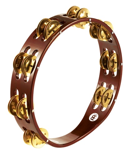 [TA2BAB] TAMBOURIN MEINL BOIS BRUN 2R CYMB LAITON