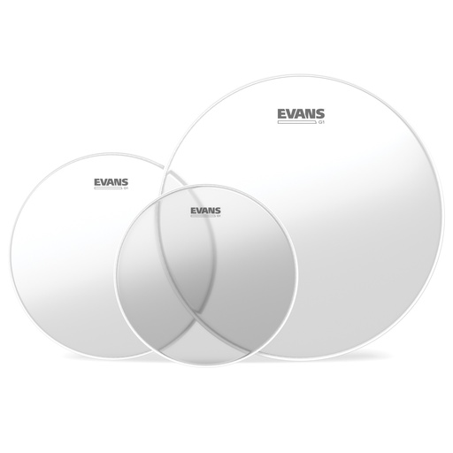 [ETP-G1CLR-F] EVANS G1 Tompack Clear, Fusion (10 " ,12 ", 14 ")