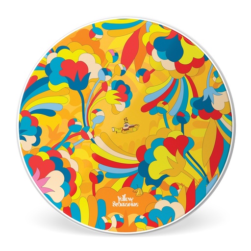 [INK22YELSUB-1] EVANS Yellow Submarine Resonant Bass Drumhead, Primrose Prairie, 22 "