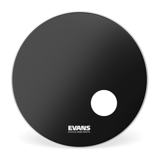 [BD24RONX] EVANS Onyx Resonant Bass Drum Head, 24 "