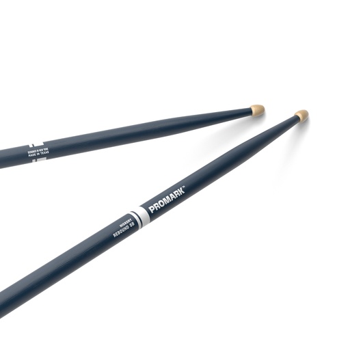 [RBH595AW-BLUE] ProMark Rebound 5B Painted Blue Hickory Drumstick, Acorn Wood Tip