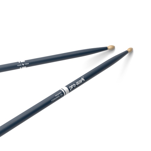 [TX5AW-BLUE] ProMark Classic Forward 5A Painted Blue Hickory Drumstick, Oval Wood Tip