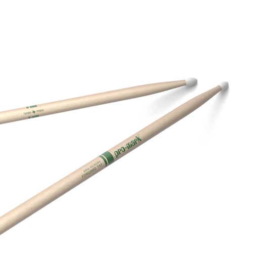 [TXR747N] ProMark Classic Forward 747 Raw Hickory Drumstick, Oval Nylon Tip