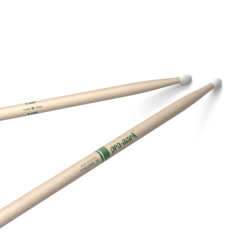 [TXR2BN] ProMark Classic Forward 2B Raw Hickory Drumstick, Oval Nylon Tip