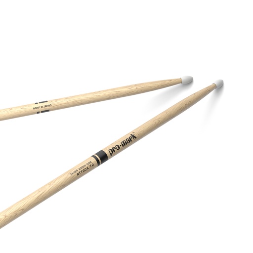 [PW7AN] ProMark Classic Attack 7A Shira Kashi Oak Drumstick, Oval Nylon Tip