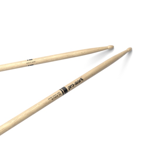 [PW7AW] ProMark Classic Attack 7A Shira Kashi Oak Drumstick, Oval Wood Tip