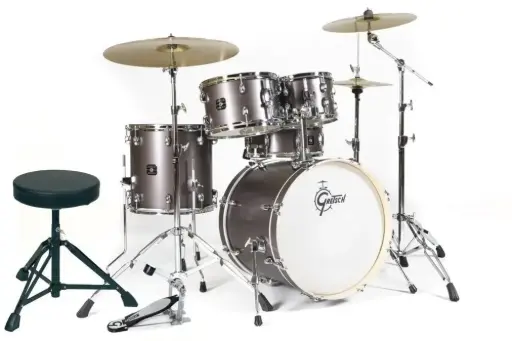 [GR801.444] Batterie complète GRETSCH Energy Intégrale + 3 Cymbales PAISTE FUSION - GC20