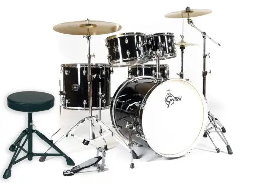 [GR801.510] Batterie complète GRETSCH Energy Intégrale + 3 Cymbales PAISTE ROCK - GC22 