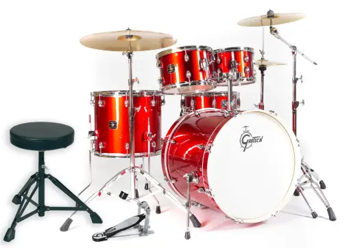 [GR801.512] Batterie complète GRETSCH Energy Intégrale + 3 Cymbales PAISTE ROCK - GC22