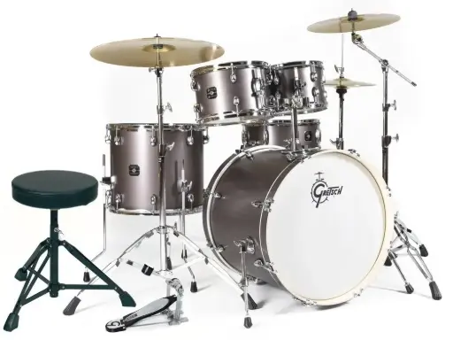 [GR801.514] Batterie complète GRETSCH Energy Intégrale + 3 Cymbales PAISTE -ROCK - GC22