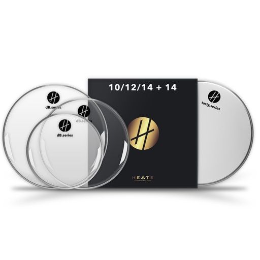 [HDDBP4GT2] Pack dB.series transparente : 10“ 12“ 16“ + 14“ tasty sablée