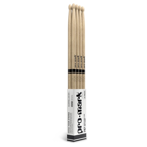 [PW747W-4P] ProMark Neil Peart 747 Shira Kashi Oak Drumstick, 4-Pack