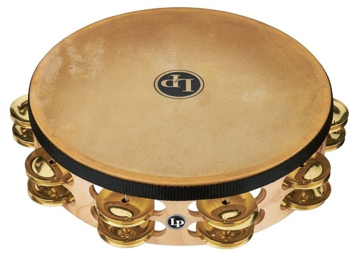 [LP861.635] Tambour de basque - Tambourin PRO 10" 2 Rangées Laiton