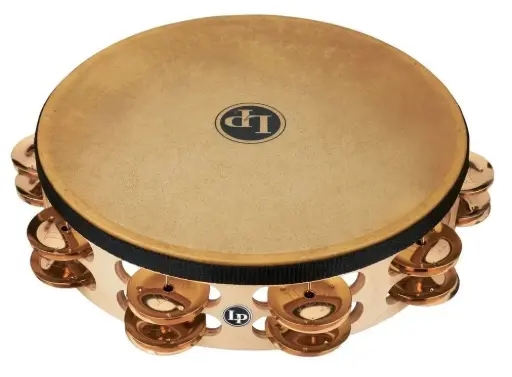 [LP861.637] Tambour de basque - Tambourin PRO 10" 2 Rangées Bronze