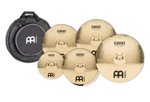 [SAICO-CC1014161820E] Pack Cymbales CLASSICS CUSTOM - Ed. limitée + HOUSSE - 10/14/16/18/20 | MEINL