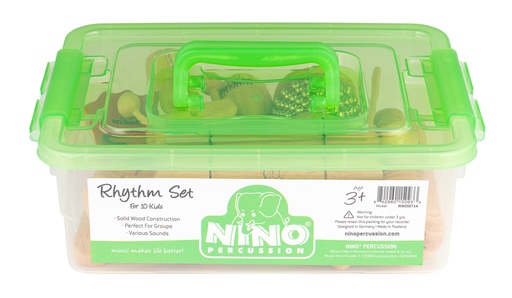 [NINOSET14] LOT NINO 10 PERCUSSIONS AVEC BOITE
