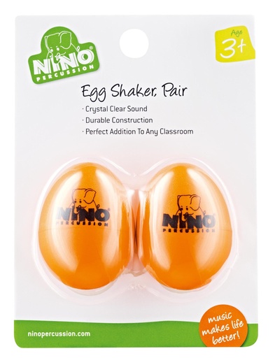 [NINO540OR2] PAIRE OEUF-SHAKER NINO ORANGE