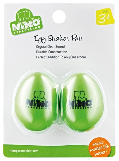 [NINO540GG2] PAIRE OEUF-SHAKER NINO VERT