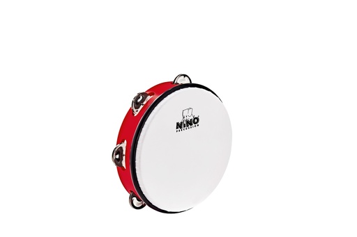 [NINO51R] TAMBOURIN NINO ABS 10" +CYMB, ROUGE