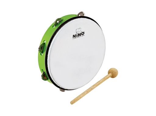 [NINO24GG] TAMBOURIN NINO ABS 8" + CYMB. VERT