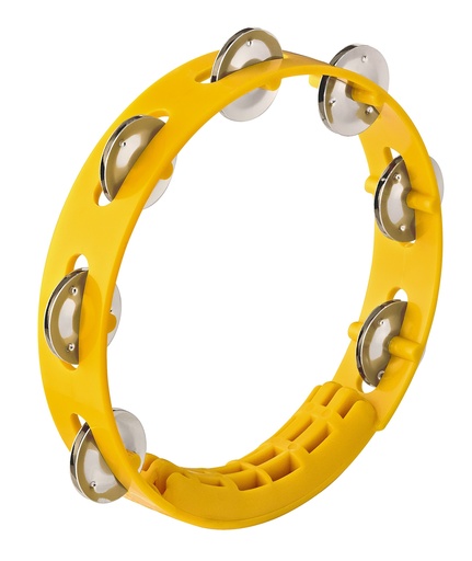 [NINO49Y] TAMBOURIN NINO ABS 8"/1 RANG JAUNE