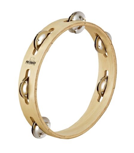 [NINO46] TAMBOURIN NINO BOIS 8"/1 RANG