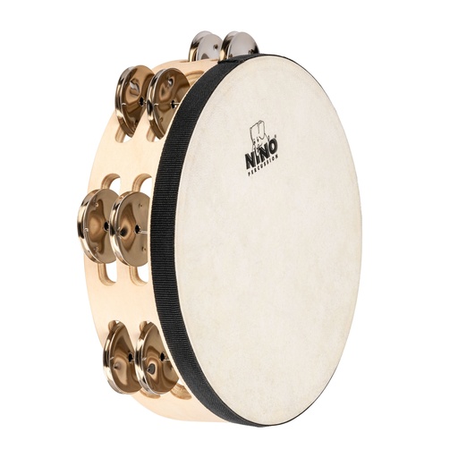 [NINO946] TAMBOURIN NINO BOIS 8"/2 RANGS