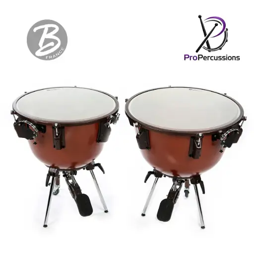[VI23F] Timbales BERGERAULT 23" – Série VOYAGER | Fût fibre de verre