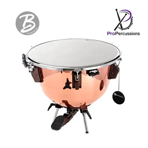 [VI29KP] Timbales BERGERAULT 29" – Série VOYAGER | Fût cuivre profond poli