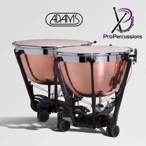 [2PASYIIDH23] Timbales ADAMS 23" – Série Symphonic GEN II Fût en cuivre profond martelé | Avec accordeur fin